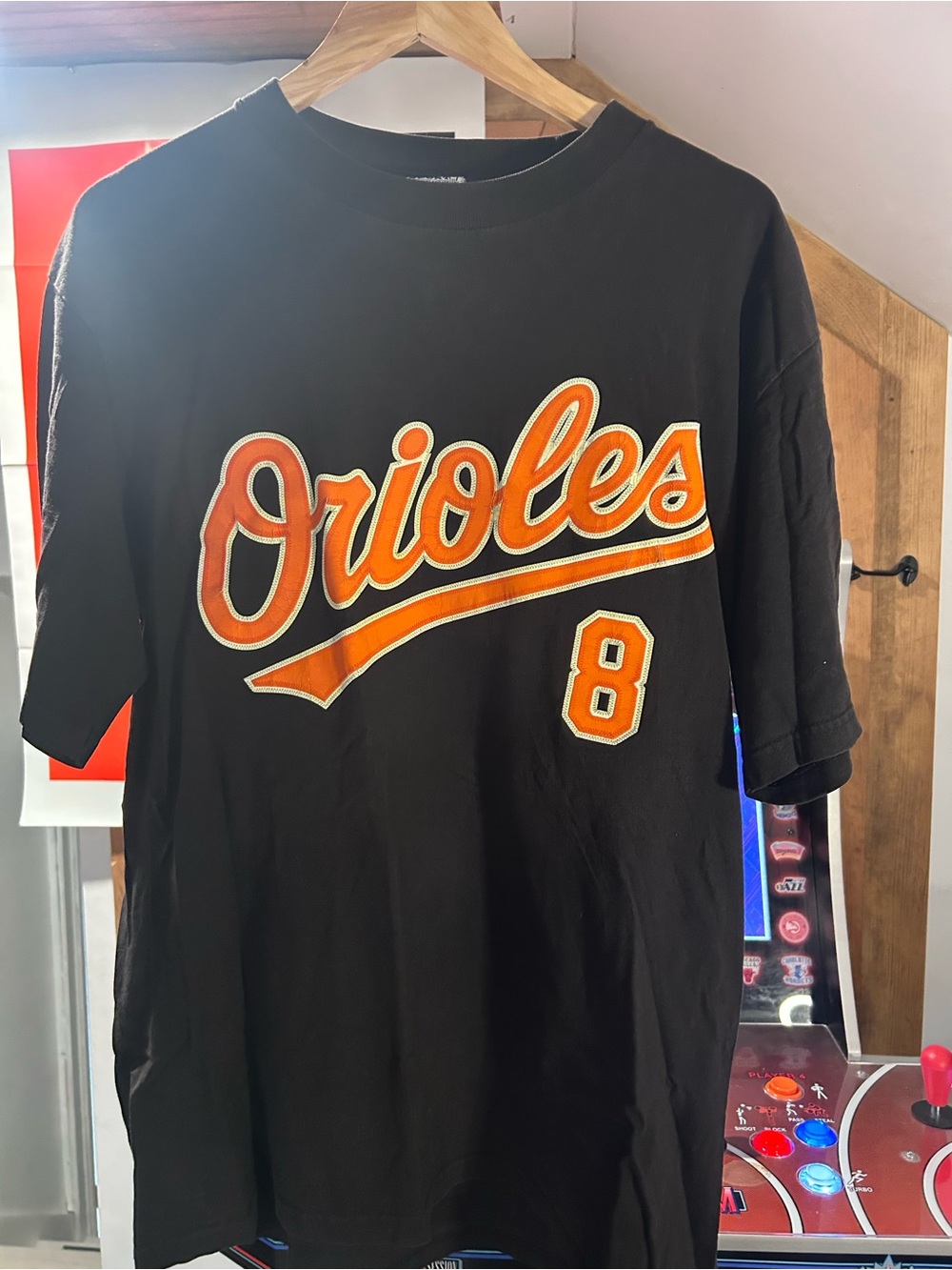 Baltimore Orioles Stitched Black Graphic Tee